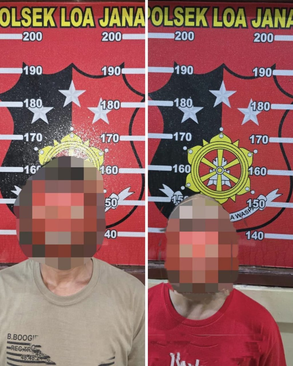 Dua pria berinisial E dan B diamankan polisi usai diduga mencuri sepeda motor Yamaha Fazio milik warga Desa Rempanga, Kecamatan Loa Kulu.