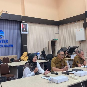 Diskominfo Kaltim bahas transparansi aset dan anggaran Biro Umum dalam konferensi pers, Selasa (5/5/2026).