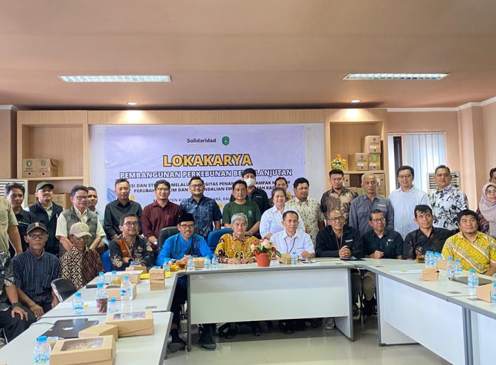 Disbun Kukar dan Solidaridad Susun Strategi Perkebunan Berkelanjutan Hadapi Perubahan Iklim.