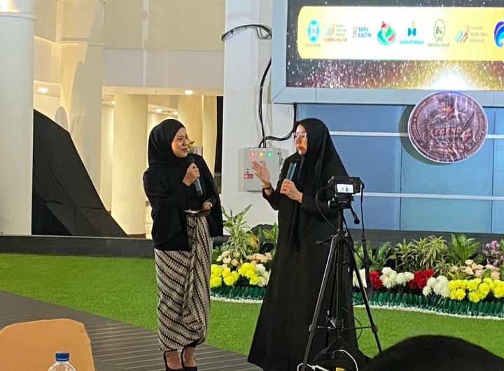 Rita Widyasari hadiri Wartawan Legend Bedapatan 4 di Hotel Claro Pandurata, Samarinda, Sabtu (13/6/2026).