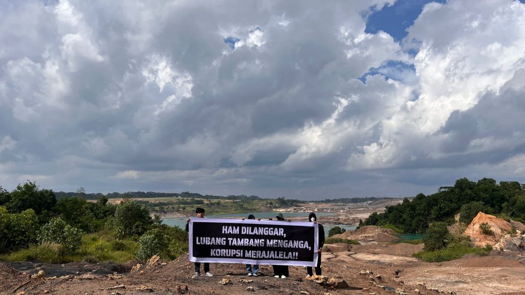 Sejumlah lubang tambang yang belum direklamasi menegaskan risiko korupsi dan kerusakan lingkungan di Kaltim. (Foto: Dok JATAM Kaltim)