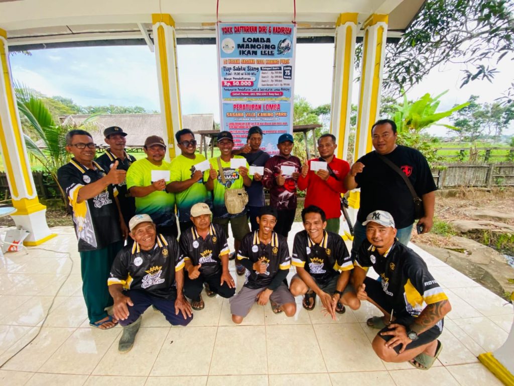 Lomba mancing ikan lele kembali digelar di Sasana Vila Kaning Park, Maluhu, Tenggarong, Sabtu (20/12/2025).