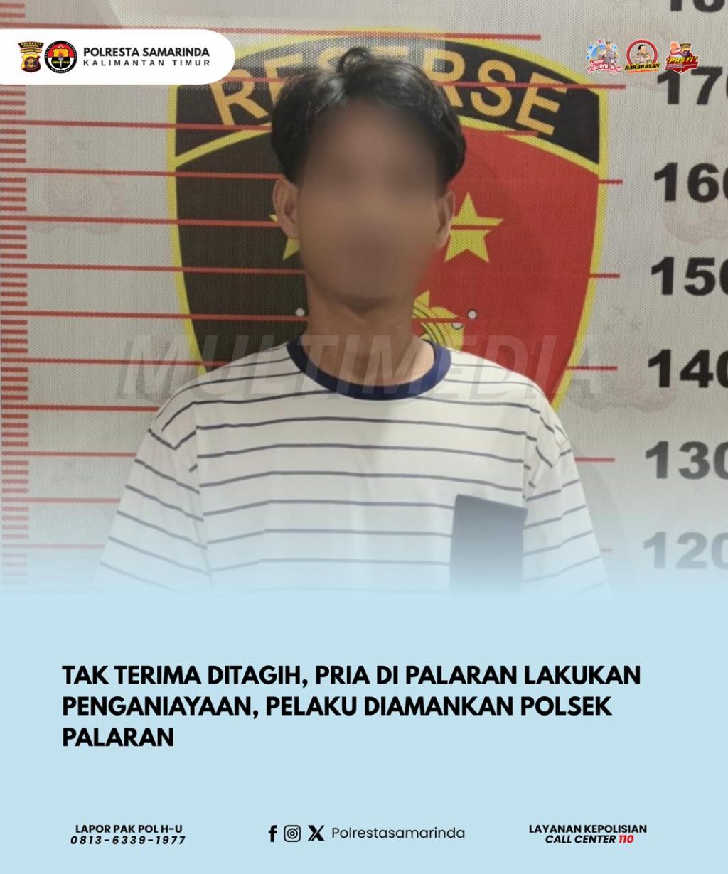 Terduga pelaku diamankan di Polsek Palaran. (Dok: Polresta Samarinda)