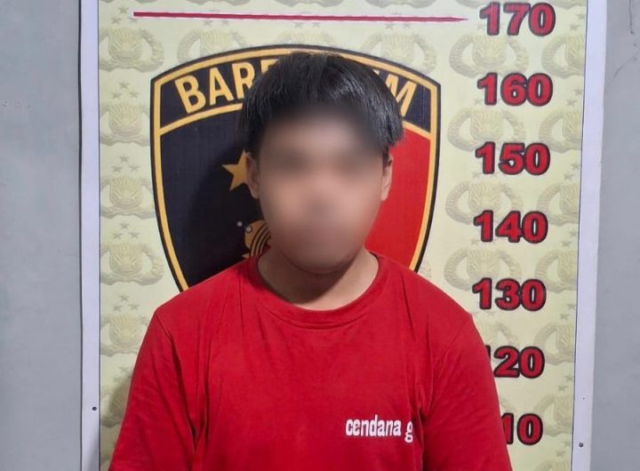 Pelaku berhasil diamankan Unit Opsnal Polsek Sungai Kunjang, Kamis (22/01/2026). (Dok. Polsek Sungai Kunjang)