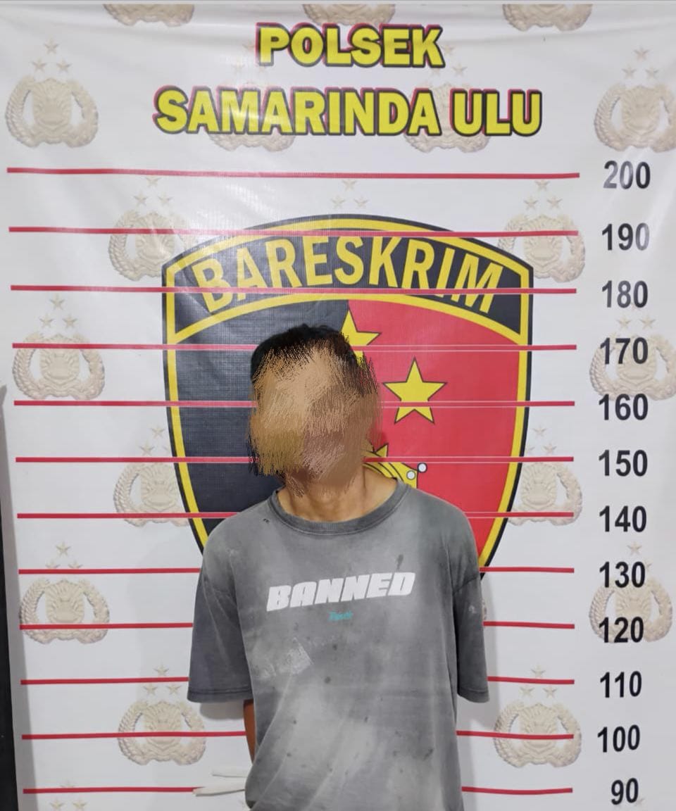 Terduga pelaku pencurian diamankan Polsek Samarinda Ulu.
