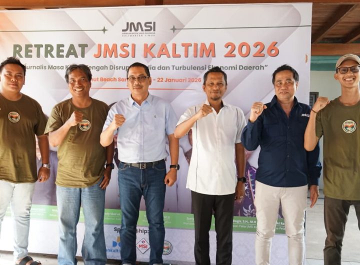 Retreat Jaringan Media Siber Indonesia (JMSI) Kalimantan Timur Tahun 2026, Rabu (21/1/2026).