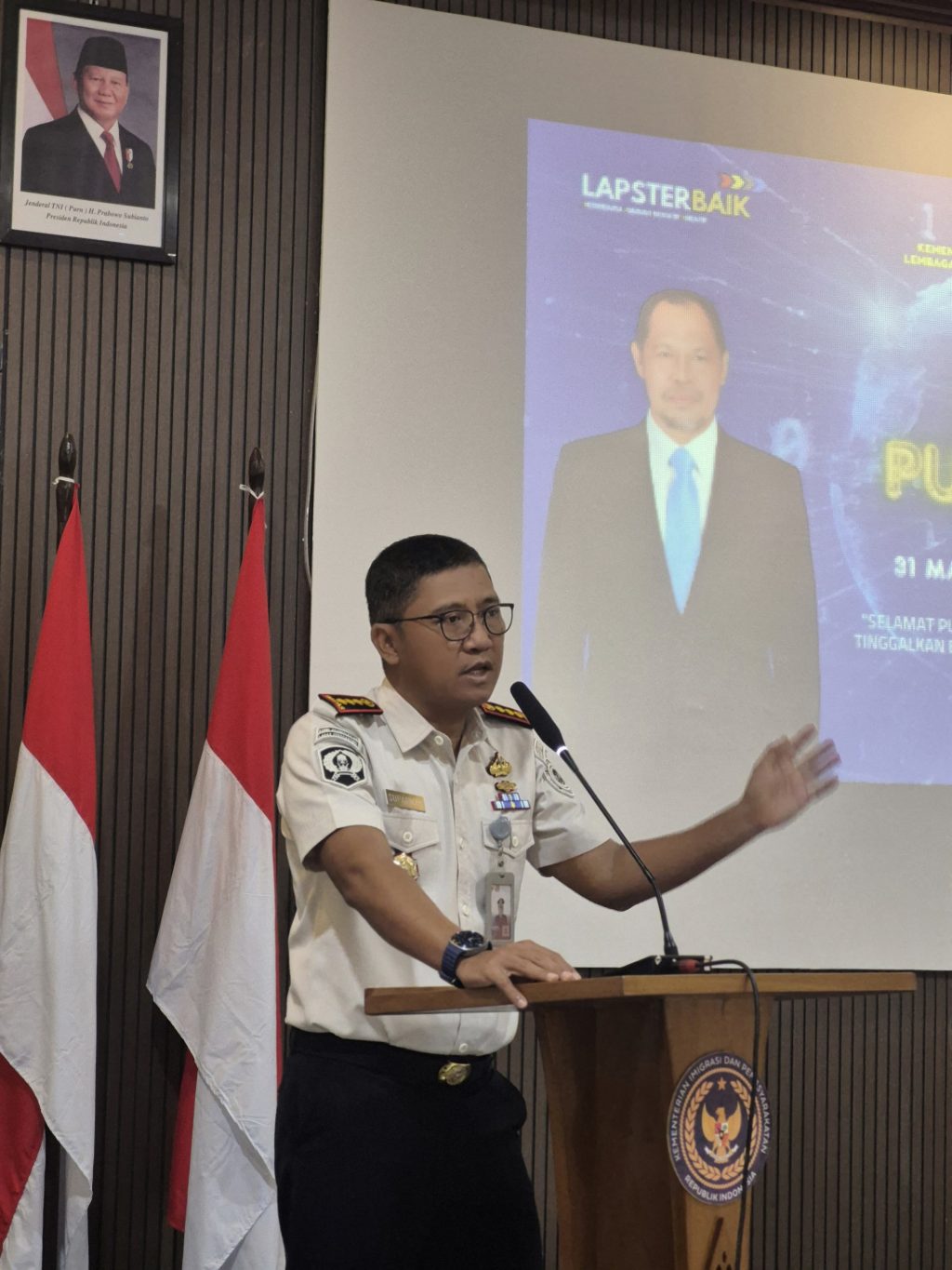 Kepala Lapas Kelas IIA Tenggarong, Suparman.