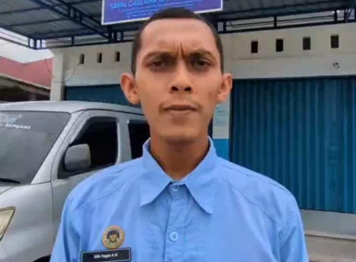 Kepala SPPG Dapur Alam Gas Alam Badak Satu, Alih Tugas Abdi Nolima, memberikan klarifikasi terkait program Makan Bergizi Gratis (MBG) di SDN 001 Muara Badak.