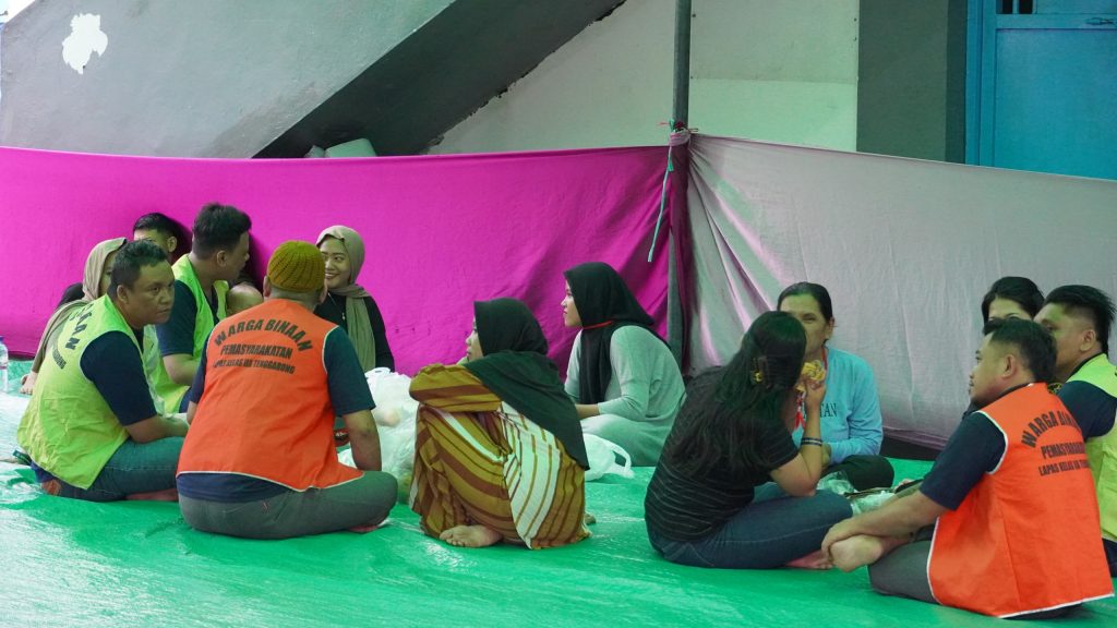 Suasana kunjungan di Lapas Kelas IIA Tenggarong bagi keluarga WBP.