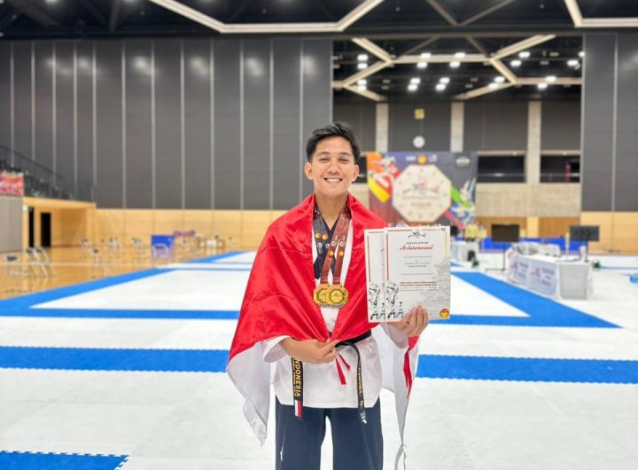 Prestasi membanggakan ditunjukkan Bripda Gabriel Simorangkir dengan raihan dua emas di kejuaraan taekwondo internasional di Osaka.