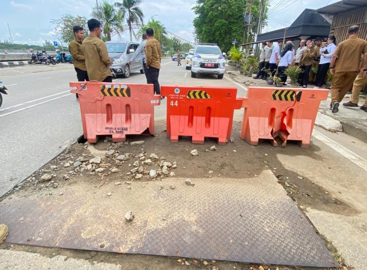 Kondisi gorong-gorong dan drainase di Depan Kantor Bupati.