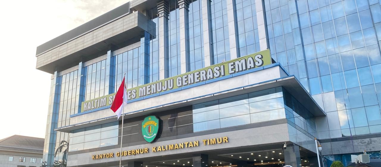 Kantor Gubernur Kalimantan Timur, lokasi aksi pada Selasa (21/4/2026).