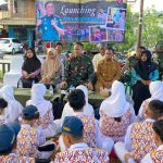 Kegiatan launching program “Bimbel Bersama Ceria” yang digagas Kodam VI/Mulawarman di Tenggarong.