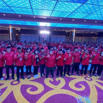 Musancab DPC PDIP Kukar di Gedung PKM Tenggarong Seberang, Sabtu (25/4/2026).