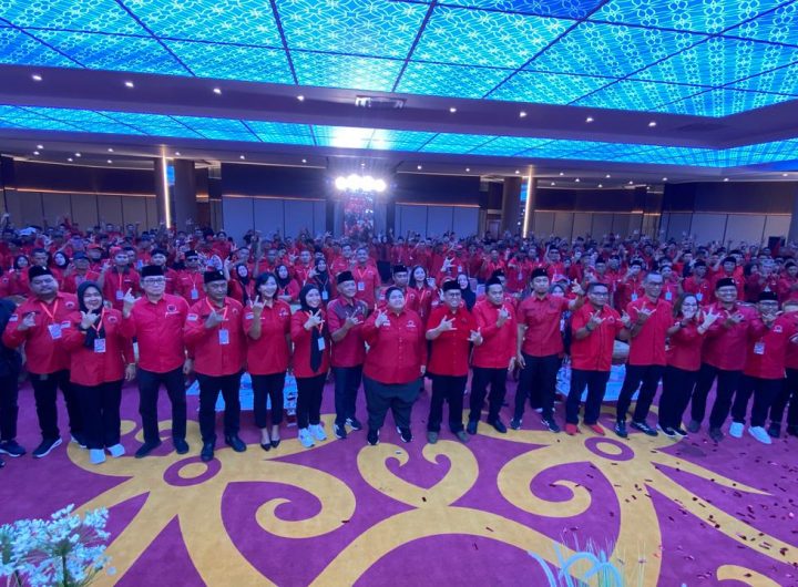 Musancab DPC PDIP Kukar di Gedung PKM Tenggarong Seberang, Sabtu (25/4/2026).