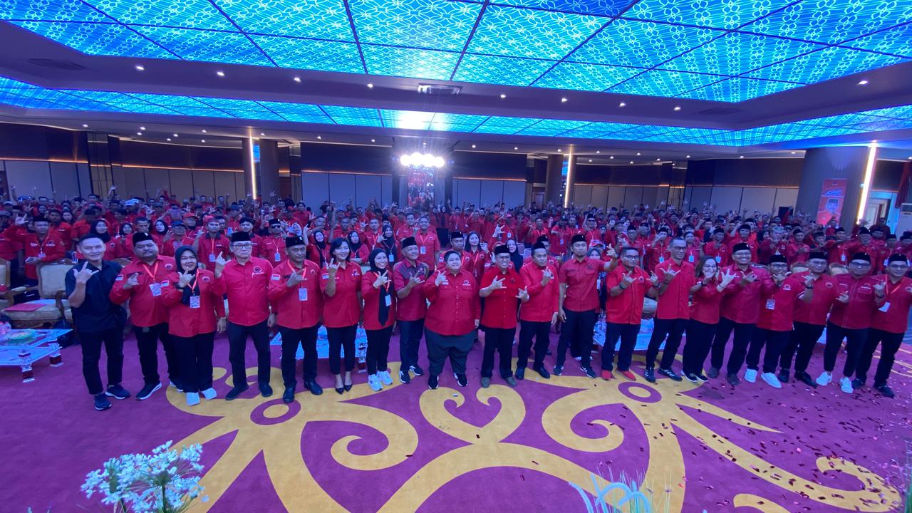 Musancab DPC PDIP Kukar di Gedung PKM Tenggarong Seberang, Sabtu (25/4/2026).