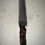 Barang bukti berupa senjata tajam yang diamankan aparat kepolisian dalam penanganan kasus kriminal di wilayah Kutai Kartanegara.