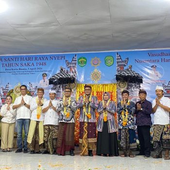 Perayaan Hari Raya Nyepi Tahun Baru Caka 1948 di Desa Kerta Buana L4, Kecamatan Tenggarong Seberang, Jumat (3/4/2026).