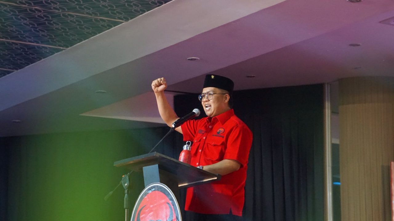 Rendi Solihin menghadiri kegiatan Musancab PDIP Kutai Kartanegara di Tenggarong.