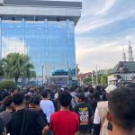 Aksi demonstrasi berlangsung di kawasan Samarinda, Selasa (21/4/2026).