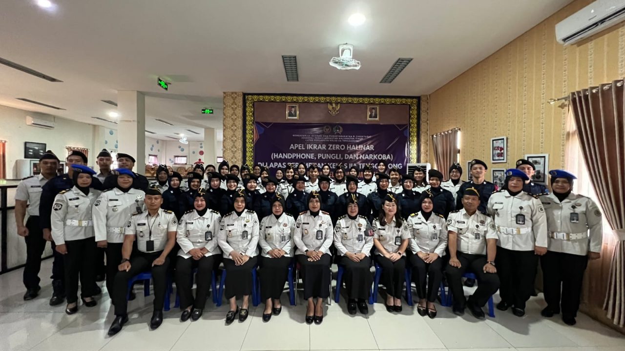 Ikrar Zero Halinar di Lapas Perempuan Tenggarong: Bebas narkoba, HP ilegal, dan pungli.