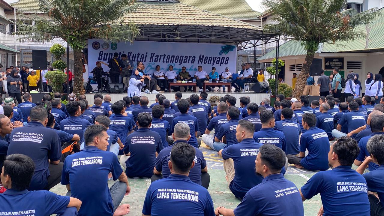Kunjungi Lapas Tenggarong, Bupati Kukar ajak masyarakat rangkul kembali warga binaan.