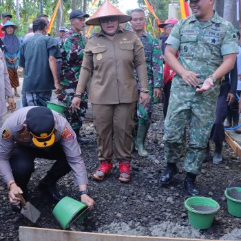 Suasana pelaksanaan Kepyakan Gotong Royong di Kapanewon Paliyan.