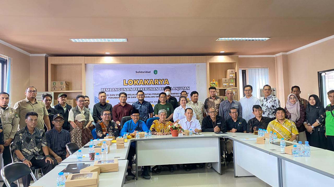 Disbun Kukar dan Solidaridad Susun Strategi Perkebunan Berkelanjutan Hadapi Perubahan Iklim.