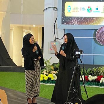 Rita Widyasari hadiri Wartawan Legend Bedapatan 4 di Hotel Claro Pandurata, Samarinda, Sabtu (13/6/2026).