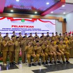 Pelantikan pejabat administrator dan pengawas di lingkungan pemerintahan Kabupaten Kutai Kartanegara, Senin (27/7/2026).